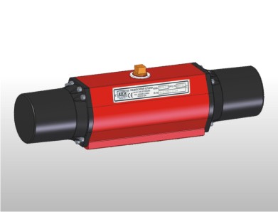 Aluminum scotch yoke actuator